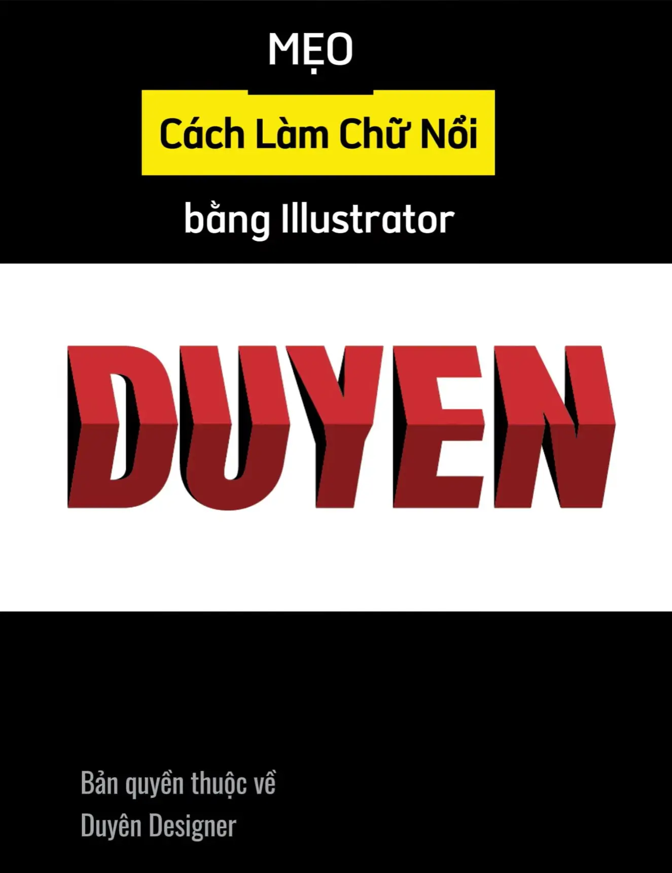 Tạo hiệu ứng chữ nổi trong Illustrator